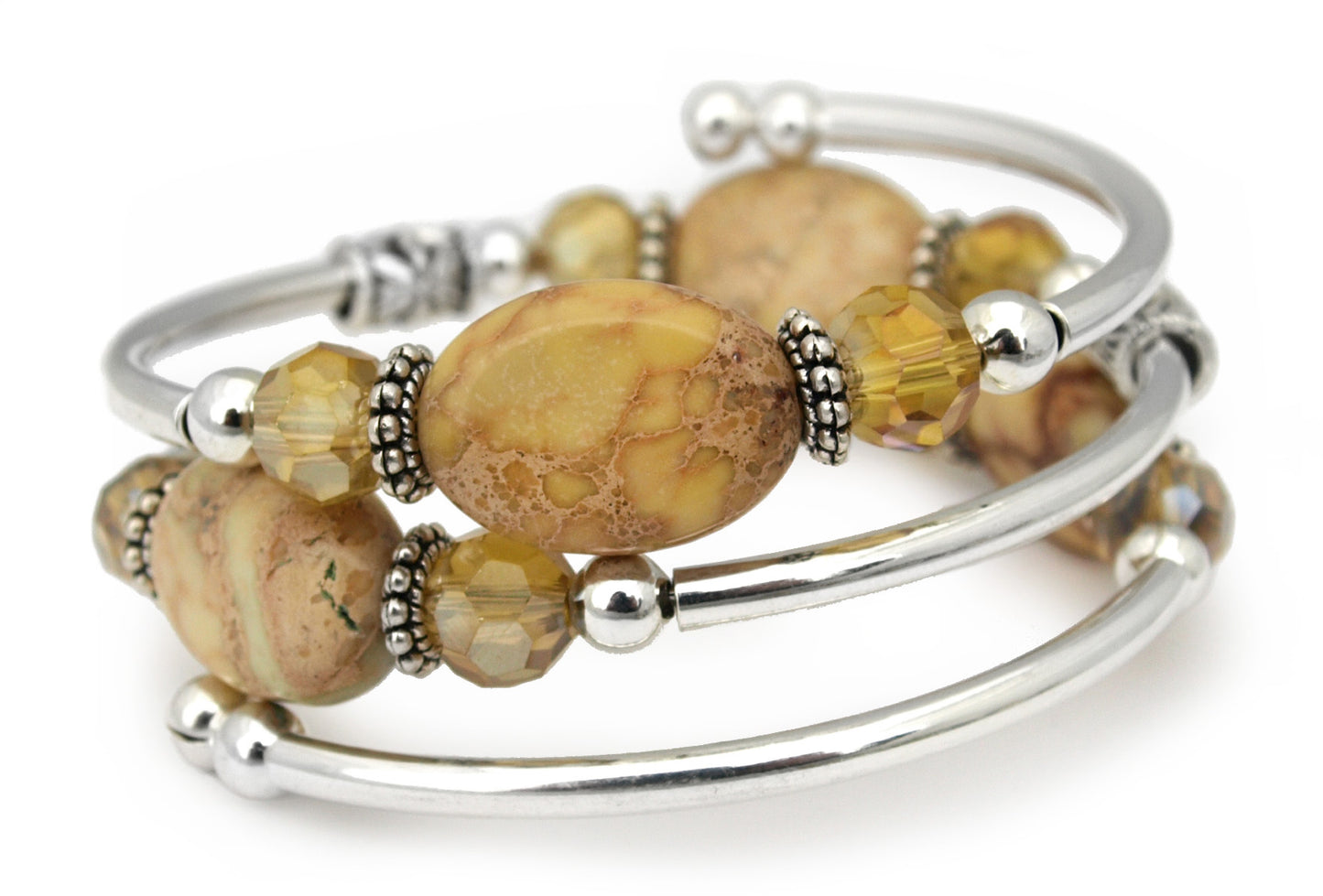 Chrysanthemum - Yellow Magnesite Bracelet