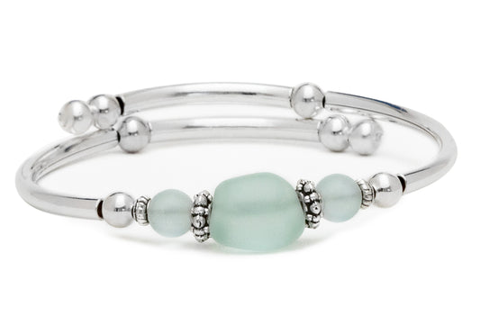 "Coke" bottle Sea Glass Bracelet