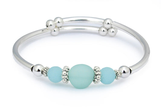 Seafoam Sea Glass Bracelet