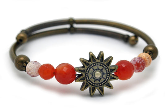 Warm Sun - Red Agate Bracelet