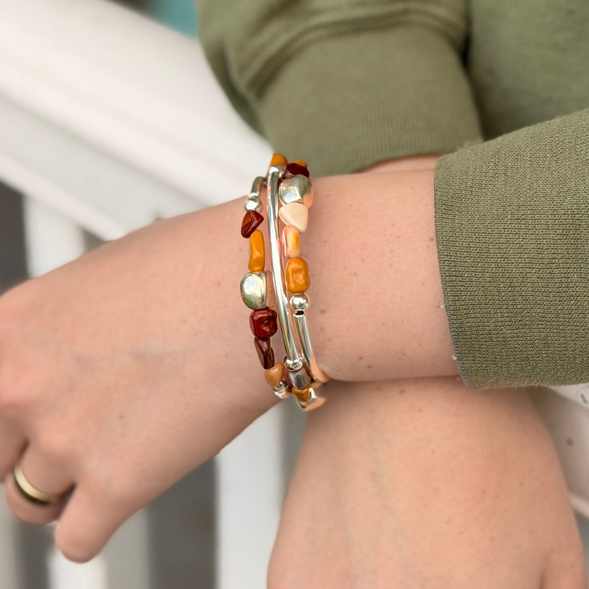 Bonfire - Mookaite nugget Bracelet
