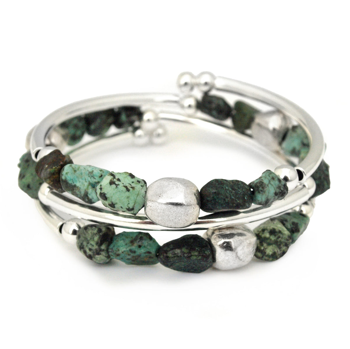 Juniper - African Turquoise Nugget Bracelet