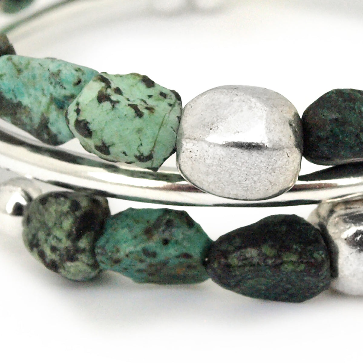 Juniper - African Turquoise Nugget Bracelet