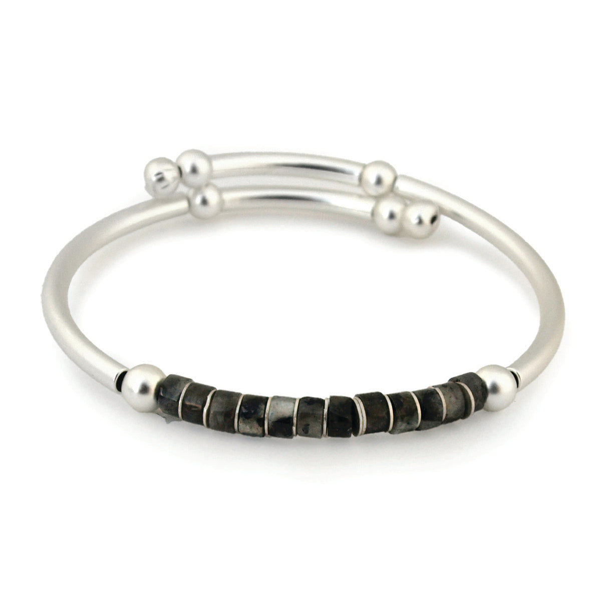 Satin Silver Labradorite - "Transformation"