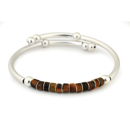 Satin Silver Tigereye - "Clarity"