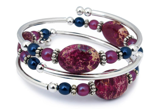 Catawba - Purple Magnesite  Oval Bracelet