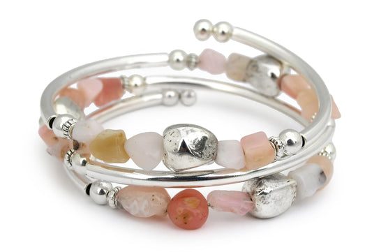 Pink Reverie - Peruvian Opal Bracelet